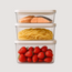 Set of 3 vacuum containers (S, M, L) made of high-quality SAN polymer, BPA-free